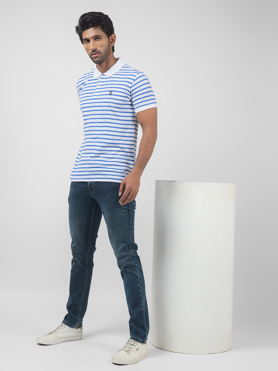 Numero Uno Men Solid Dark Blue Jeans